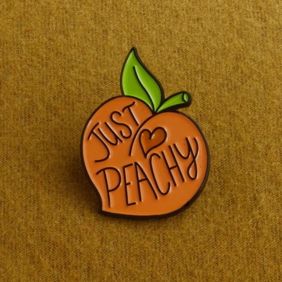no brand Accessories - *Last One *Fruit Peach pins Just Peachy Brooches